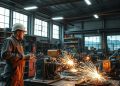 máquina de solda usada e reaproveitamento industrial