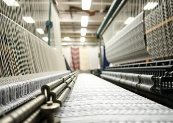 máquina de tear e regularidade do padrão