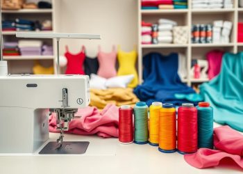 máquina overlock e elasticidade da costura