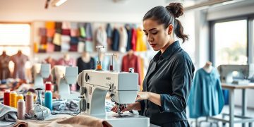 máquina overlock e padronização