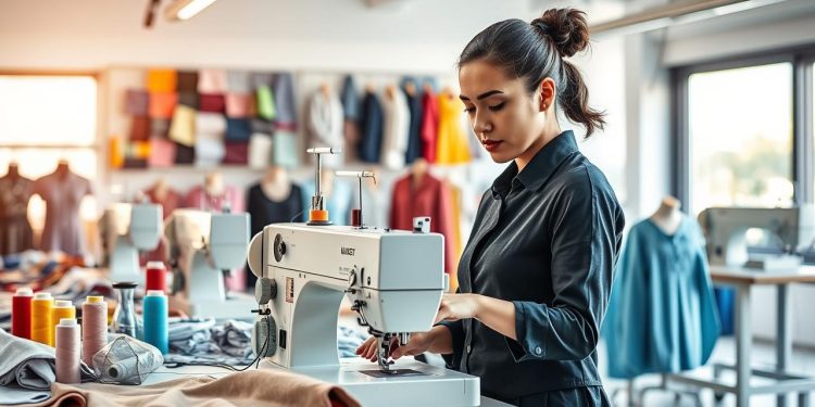 máquina overlock e padronização