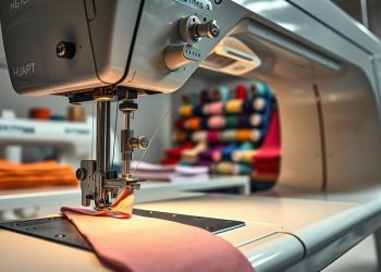 máquina overlock e troca de artigo