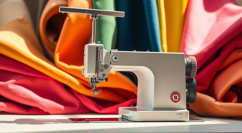 máquina overlock tecidos elásticos
