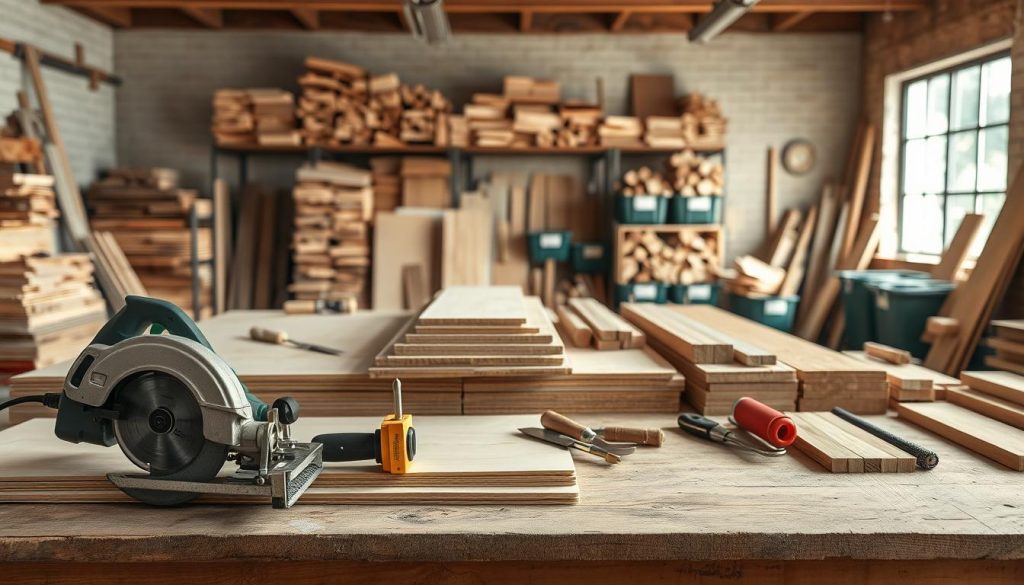 materiais usados em marcenaria