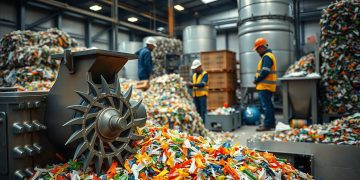 moinho triturador e integração com reciclagem