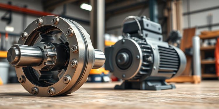 motor elétrico e acoplamento