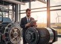motor elétrico usado e adaptação de carga