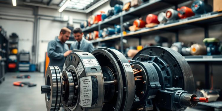 motor elétrico usado e contexto de aplicação