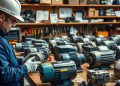 motor elétrico usado e reaplicação segura