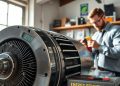 motor elétrico usado e rendimento prático