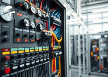 painel elétrico e distribuição de carga