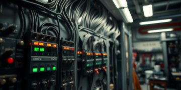 painel elétrico e estabilidade operacional
