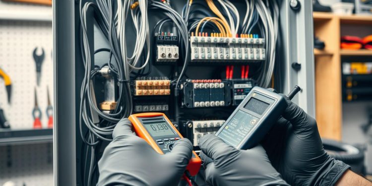 painel elétrico e microdesarmes