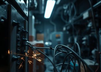 painel elétrico e ruídos elétricos