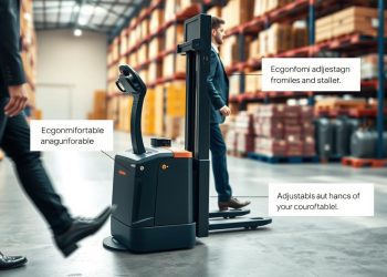 paleteira elétrica usada e ergonomia
