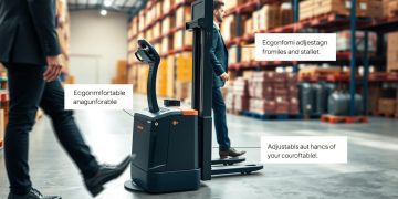 paleteira elétrica usada e ergonomia