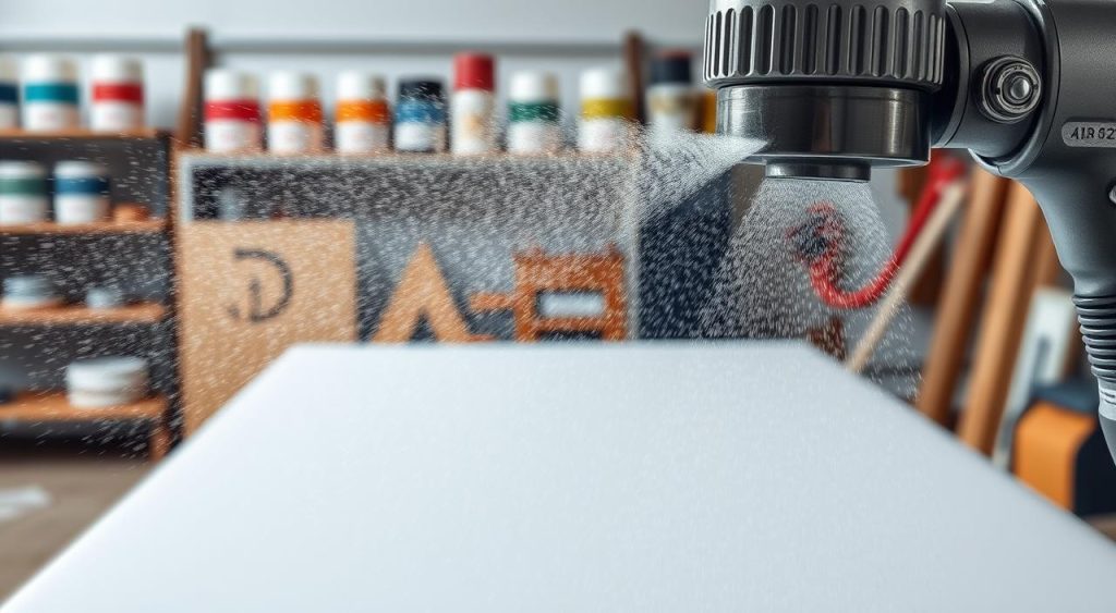 pistola de pintura e atomização