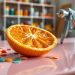 pistola de pintura e casca de laranja