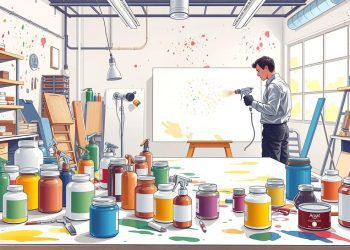 pistola de pintura e compatibilidade de camadas