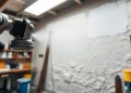 pistola de pintura e dry spray