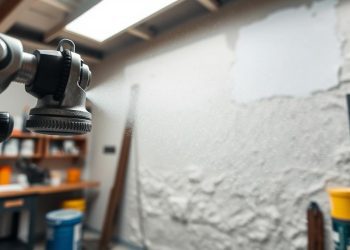 pistola de pintura e dry spray