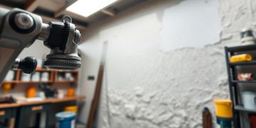 pistola de pintura e dry spray