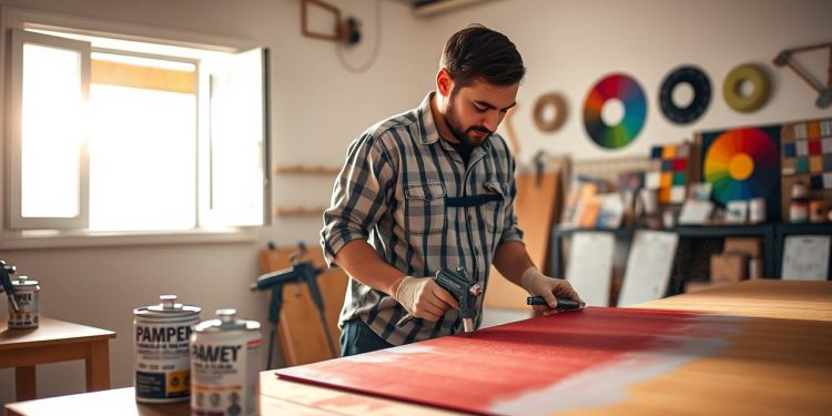 pistola de pintura e influência do clima