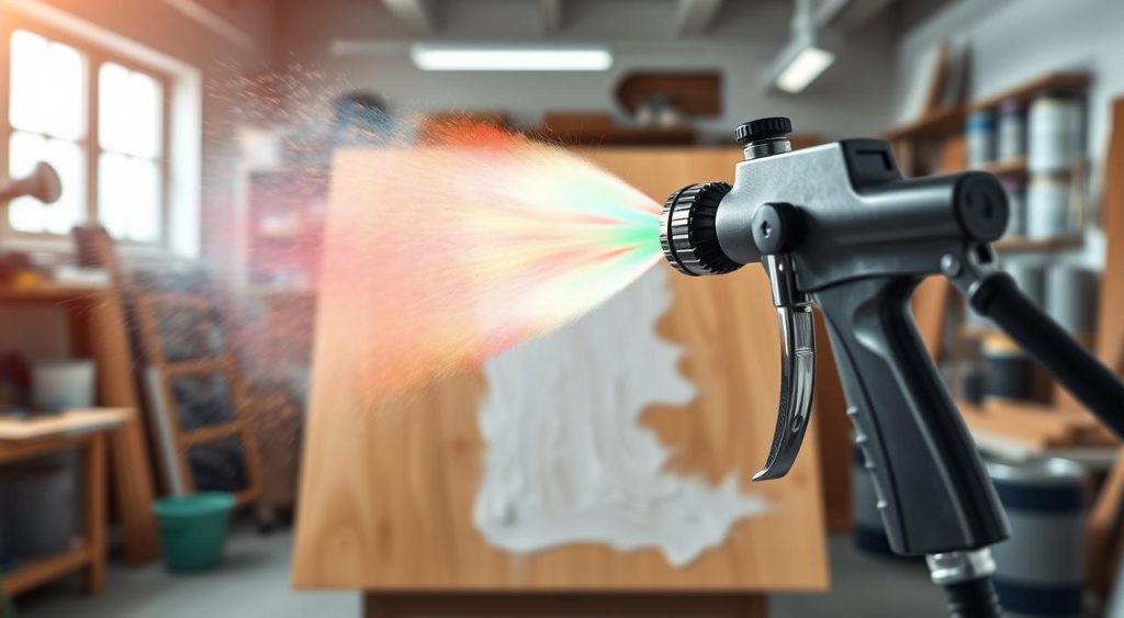 pistola de pintura e velocidade de movimento