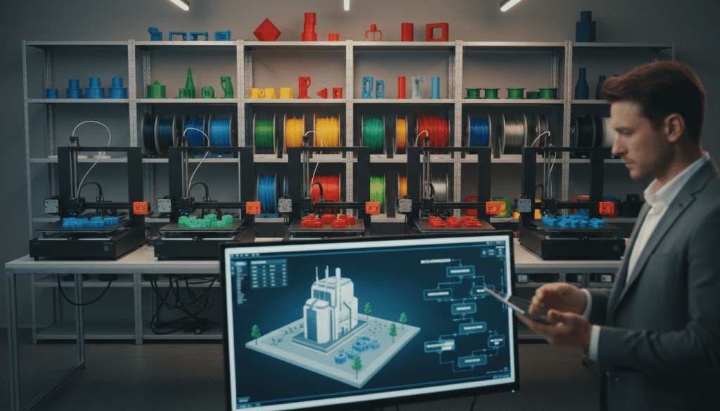 planejamento de lotes na impressão 3D