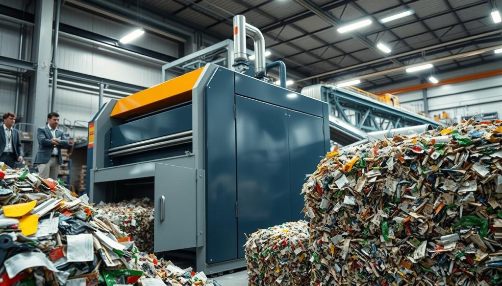 prensa enfardadeira reciclagem