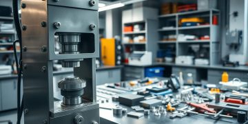 prensa hidráulica para laboratório