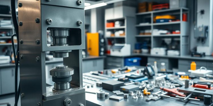 prensa hidráulica para laboratório