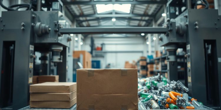 prensa hidráulica para reciclagem