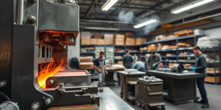 prensa térmica e escala de produção