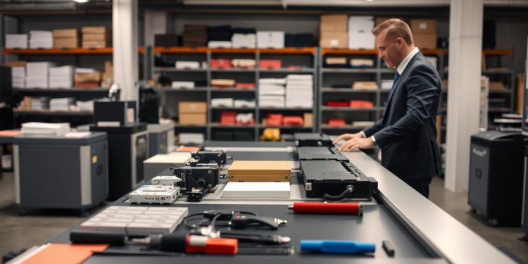 prensa térmica e troca de equipamento