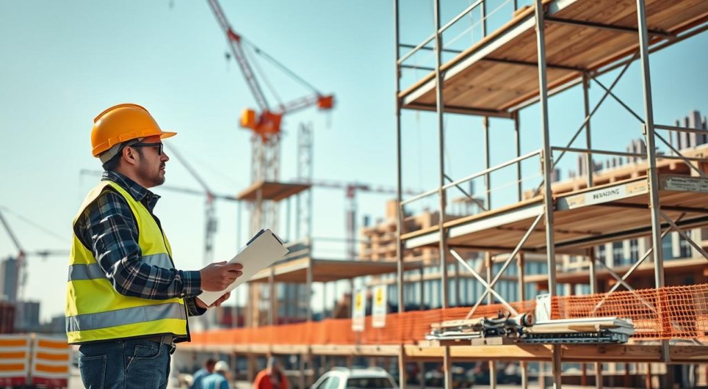 prevenção de acidentes na construção