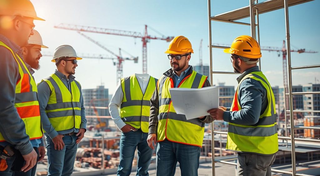 prevenção de acidentes na construção