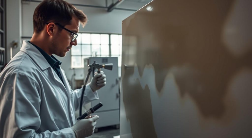 problemas de cura na pintura eletrostática