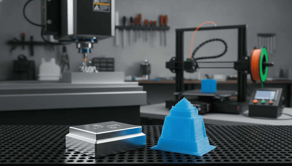 qualidade acabamento superficial impressora 3D corte CNC