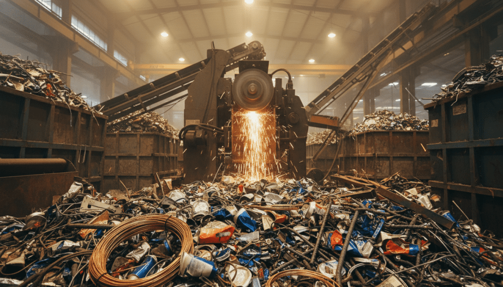 reciclagem de metais misturados