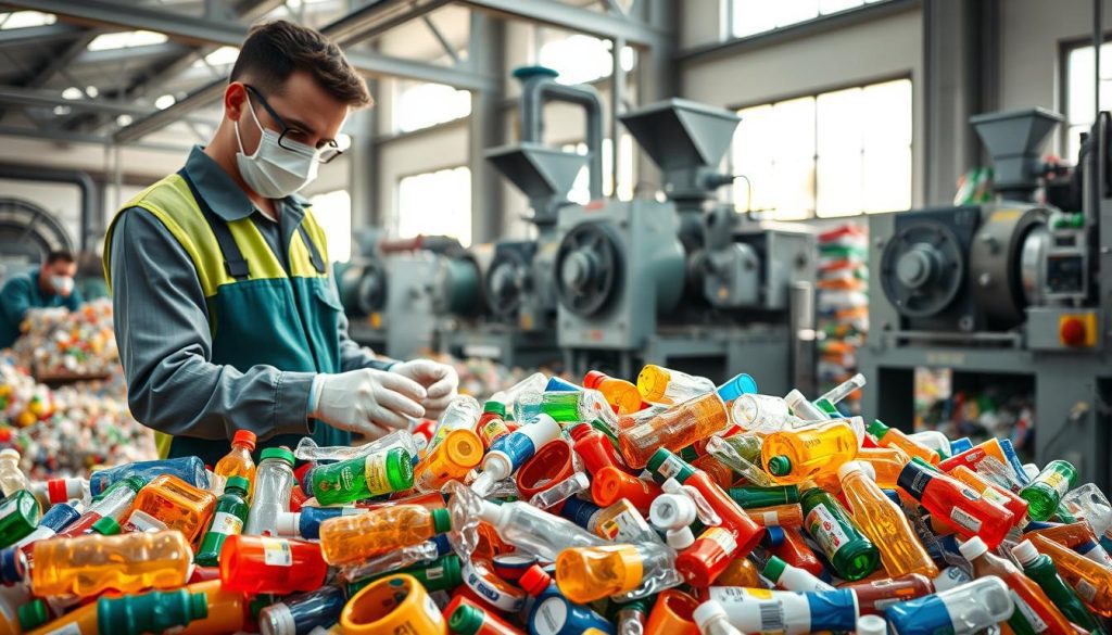 reciclagem de resíduos plásticos