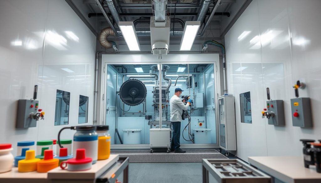 redução de contaminação em cabines de pintura redução de contaminação em cabines de pintura