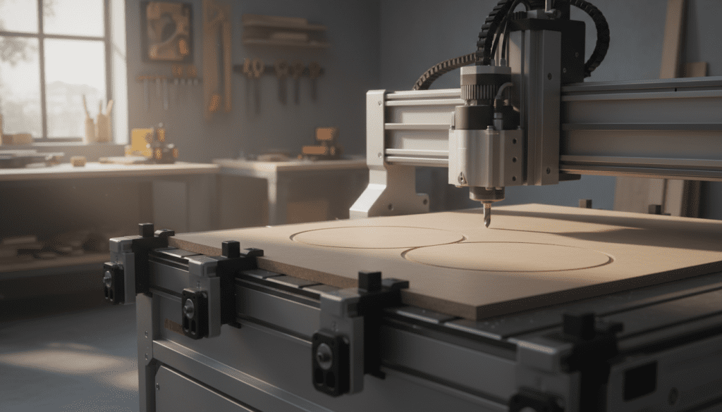 router CNC com MDF