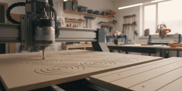 router cnc e comportamento do MDF