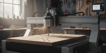 router cnc e esforço de corte