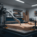 router cnc e flexão do eixo