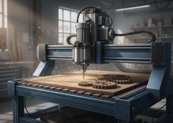 router cnc e rigidez do pórtico