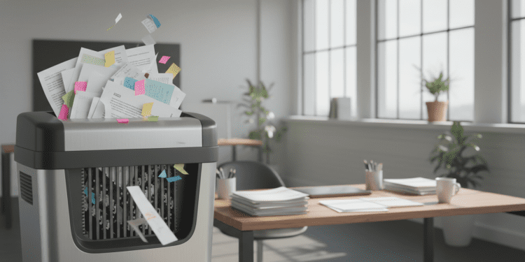 shredder e alimentação irregular
