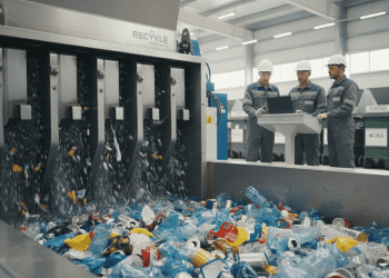 shredder e linhas de reciclagem