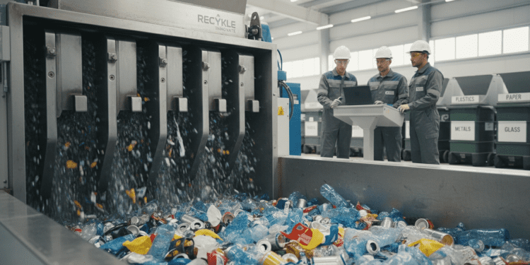 shredder e linhas de reciclagem